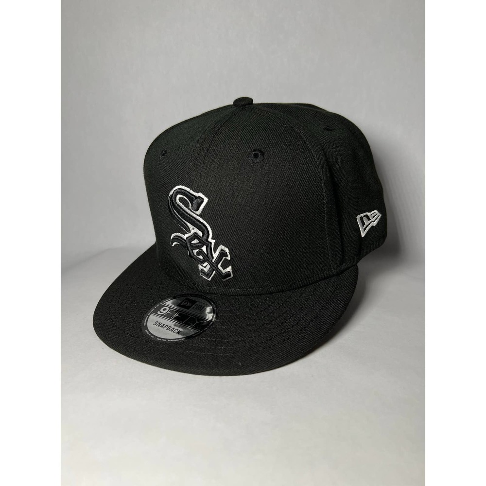 Chicago White Sox MLB New Era 9FIFTY Black Cap Snapback Custom